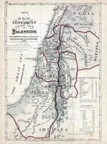 New Testament Map of Palestine No. 004, Wells County 1881